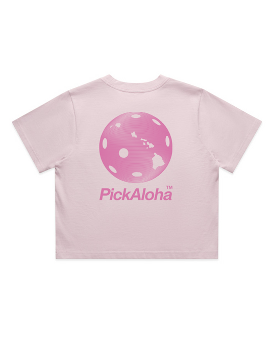 Orchid & Pink Crop Tee (Midweight blend)