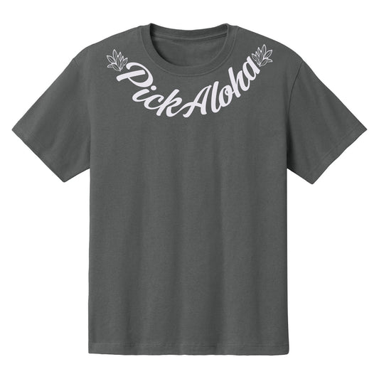 Charcoal and light lavender heavyweight tee