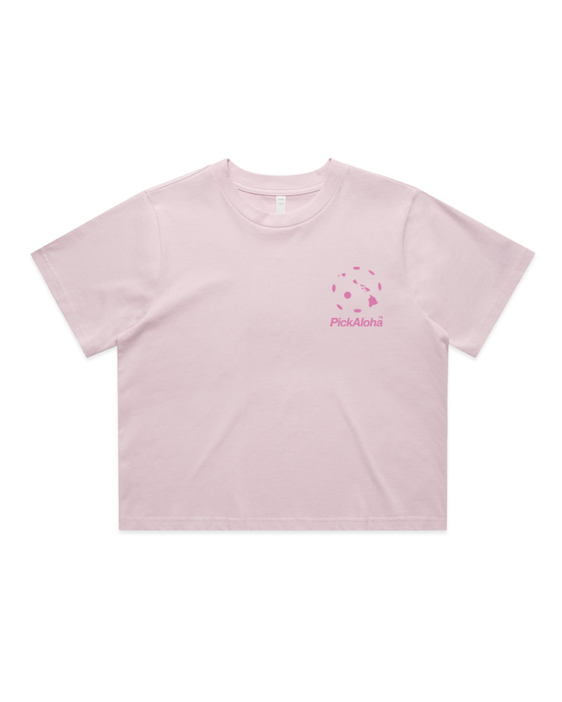 Orchid & Pink Crop Tee (Midweight blend)