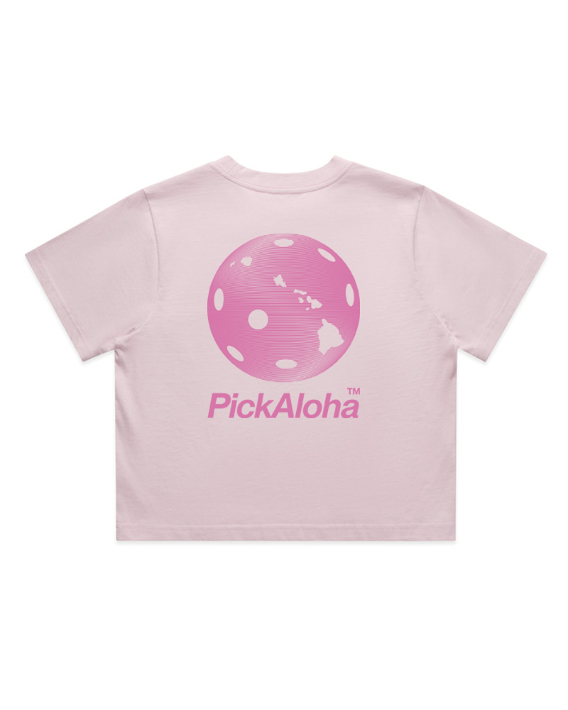 Orchid & Pink Crop Tee (Midweight blend)